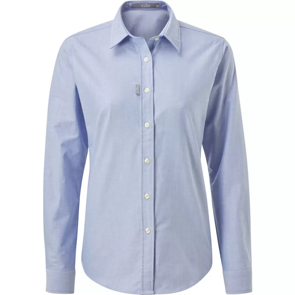 Women Gill Marine Polos & Shirts | Tops-Women’s Long Sleeve Oxford Shirt