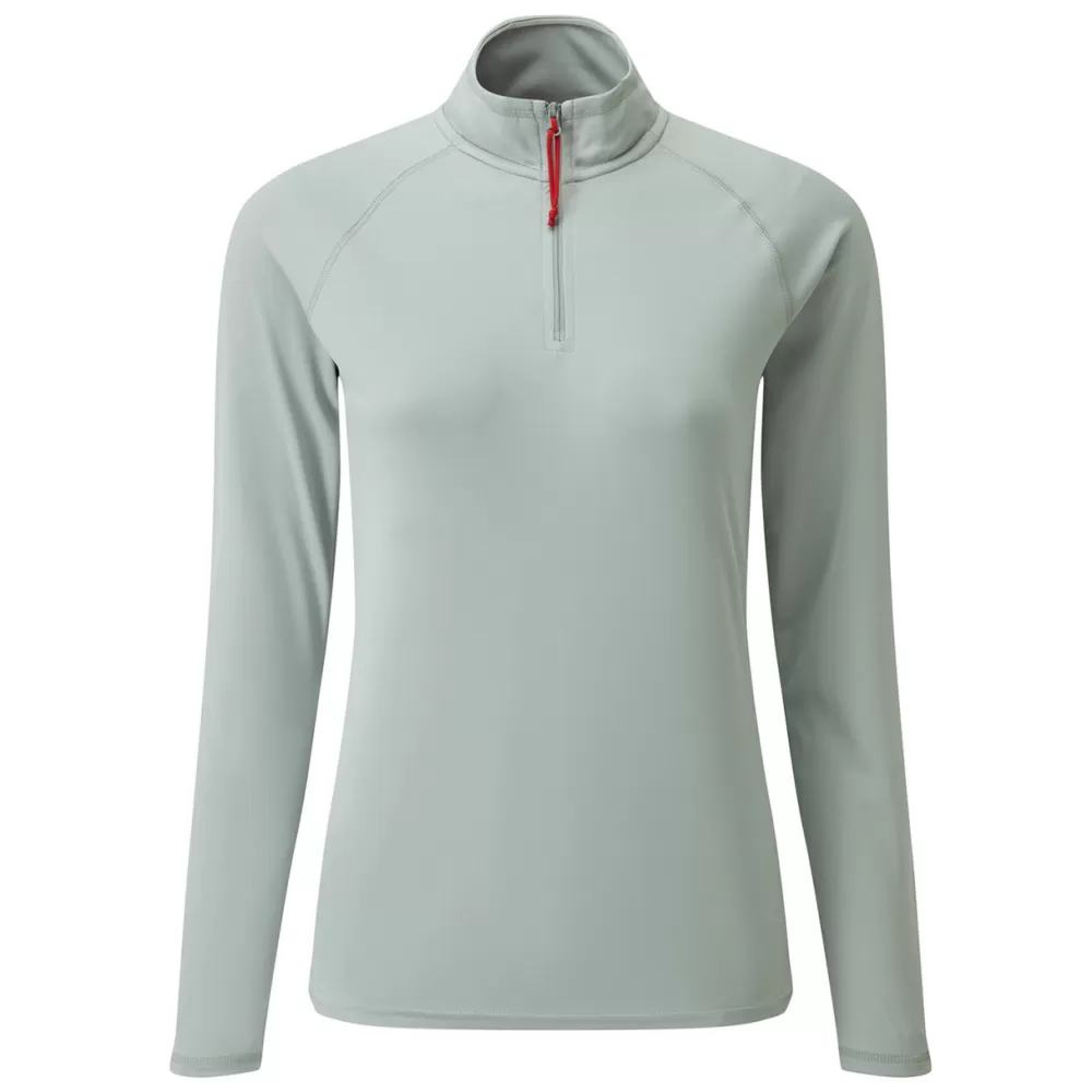 Women Gill Marine T-Shirts | Tops-Women’s UV Tec Zip Tee – Long Sleeve